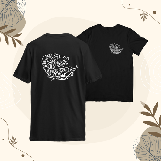 T-shirt Vague Maverick motif blanc